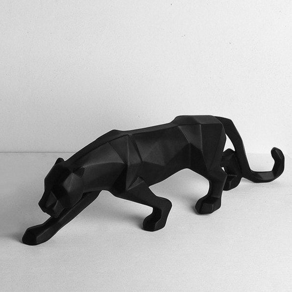 Abstract Black Panther Sculpture – Black or White
